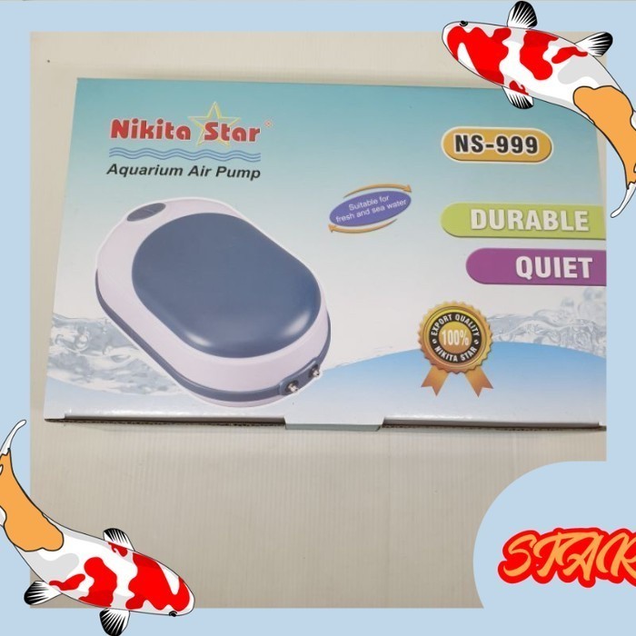 Aerator 2 lubang NIKITA STAR NS 999 NS999 pompa udara aquarium