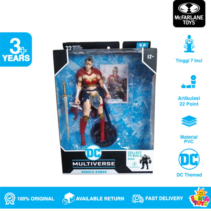 Action Figure Mcfarlane DC Collect To Build Bane Wonder Woman Original