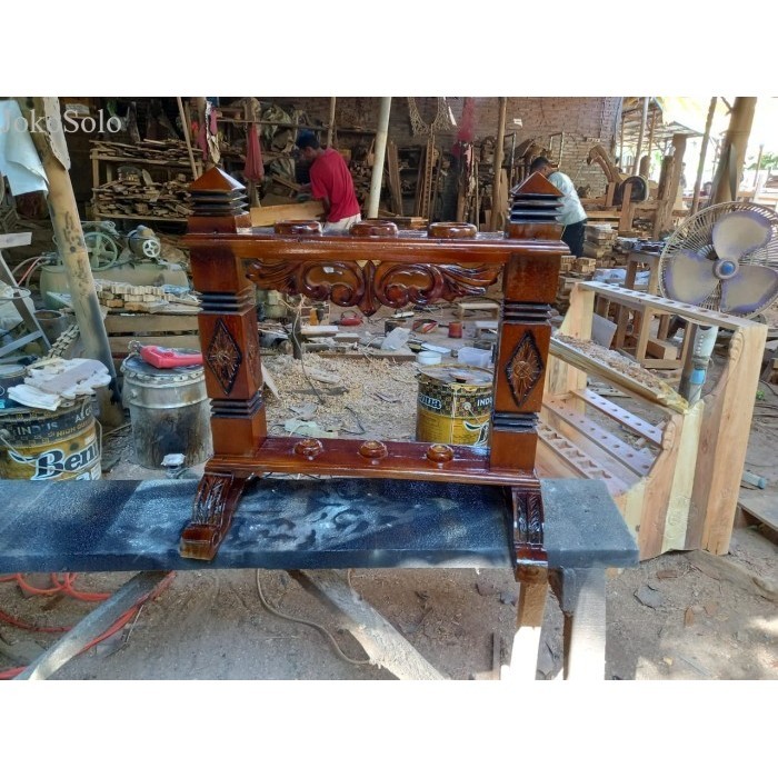 

termurah jagrak keris isi 3 ukir bali kokoh jati asli finishing produk antik