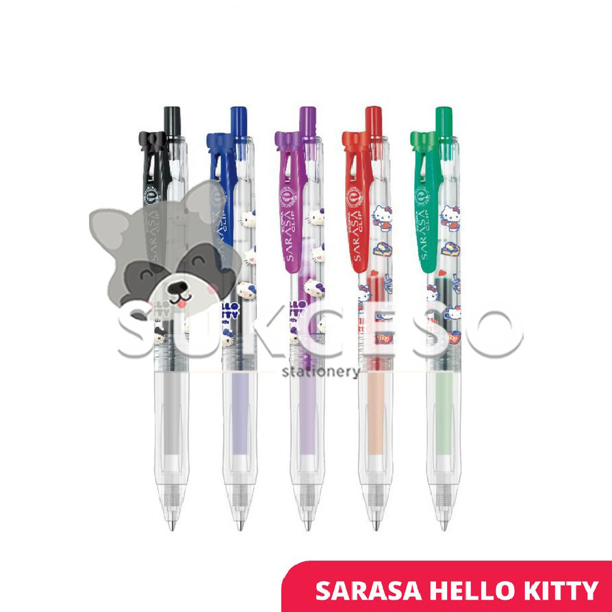 

Sarasa 0.5 Hello Kitty Pulpen Gel Karakter Warna Limited Edition SATUAN Murah