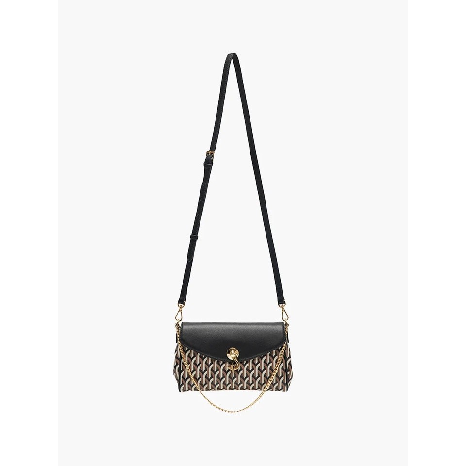 DELL'EST Kara Pochette Gold Black Tas Dompet Wanita DPC0101BDS