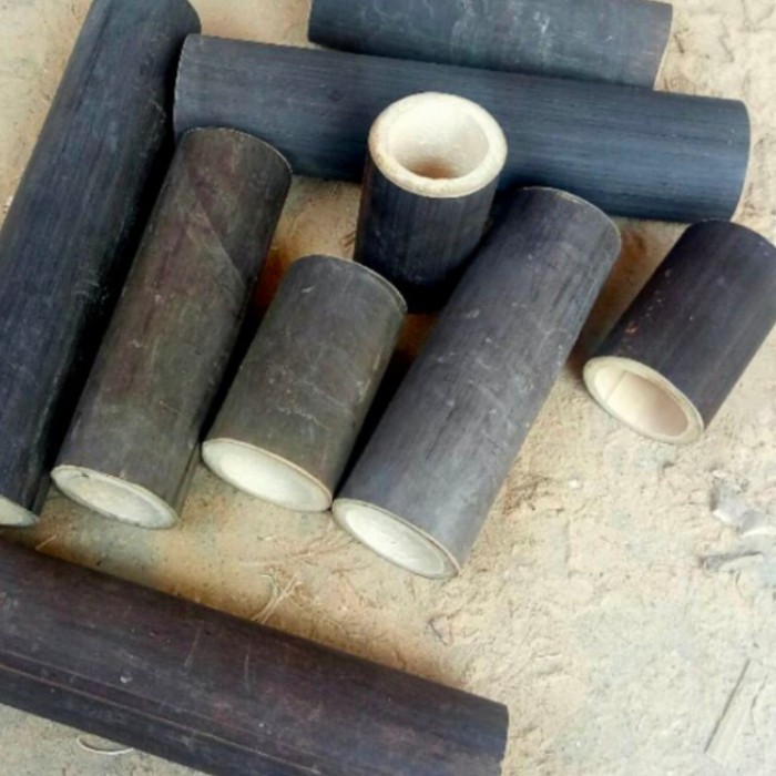 Bambu hitam - Bambu wulung- potongan tanpa ruas - 30 cm