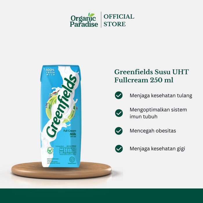 

Susu UHT Greenfields Fullcream 250 ml
