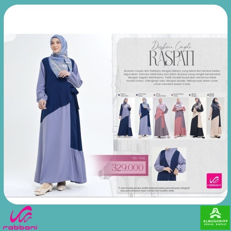 GAMIS RABBANI ORI  | Rabbani - Dresslim Couple Raspati