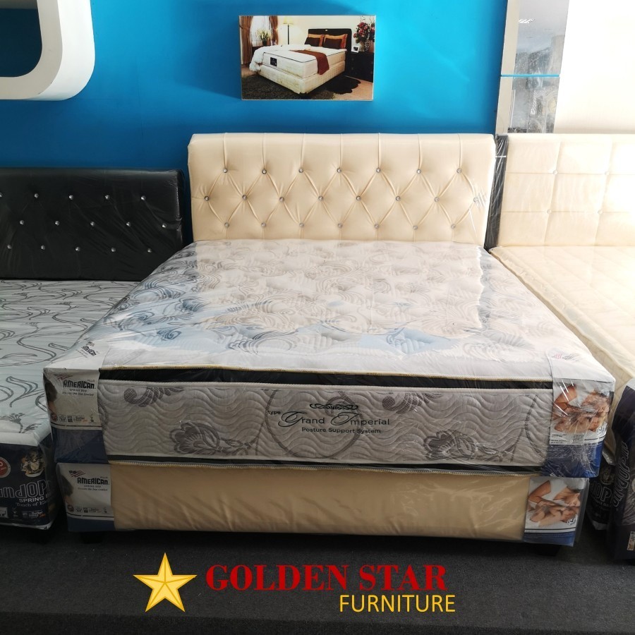 fromo spesial shop SET / Kasur American Pillo Grand Imperial 160x200 180x200 Spring bed