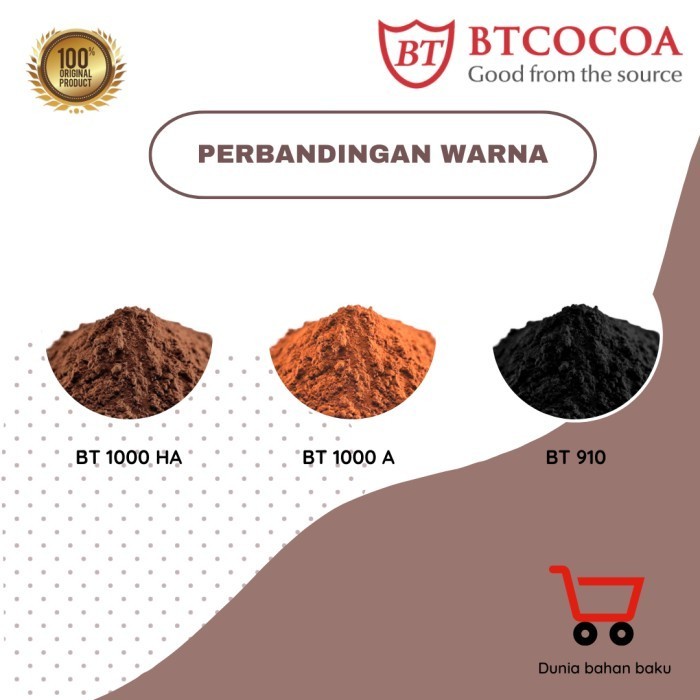 

BT COCOA BLACK POWDER BT 910 1 kg bubuk coklat Hitam