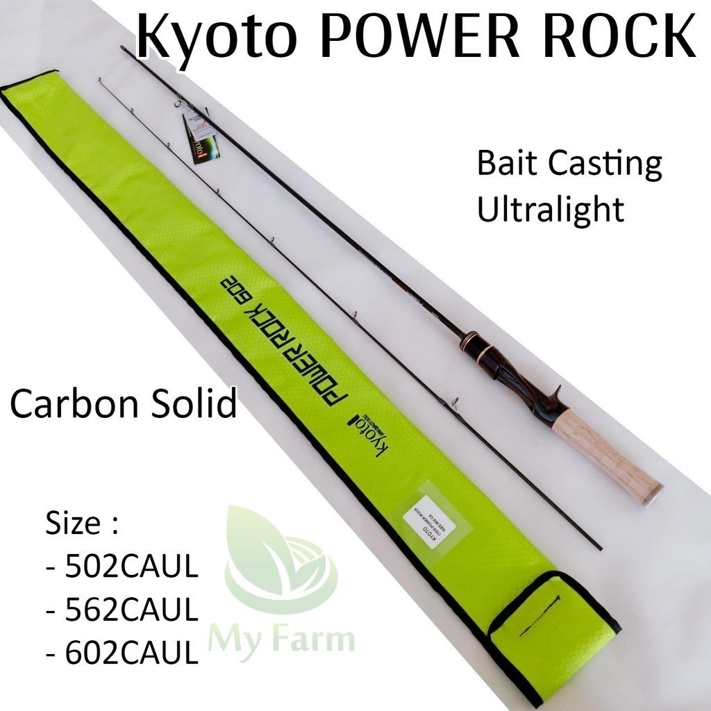 Kyoto Power Rock 502 562 602 Panjang 150cm 168cm 180cm 3-10lb Joran Baitcasting Ultralight Carbon So
