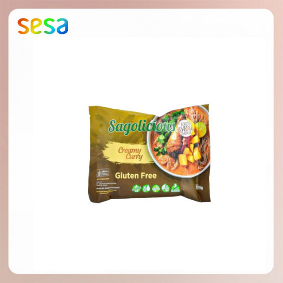 

SAGOLICIOUS Kemasan Original Creamy Curry 105gr - Mie Sagu Sehat