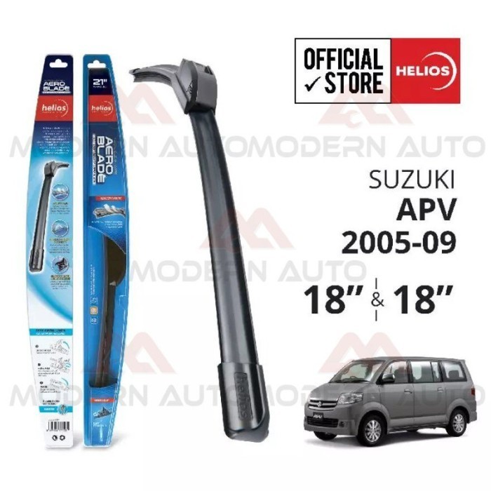 Wiper Frameless Suzuki APV Mega Carry Pick Up (2pcs) HELIOS Mobil
