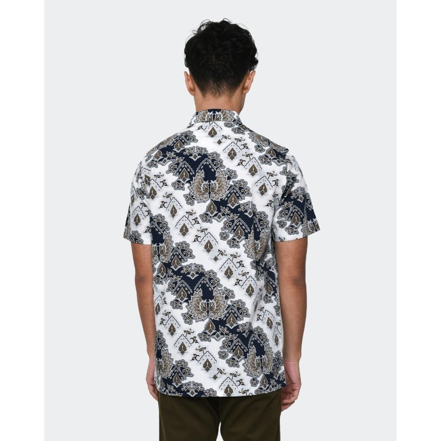 MANZONE kemeja batik lengan pendek ABIPRAMA 08 - S