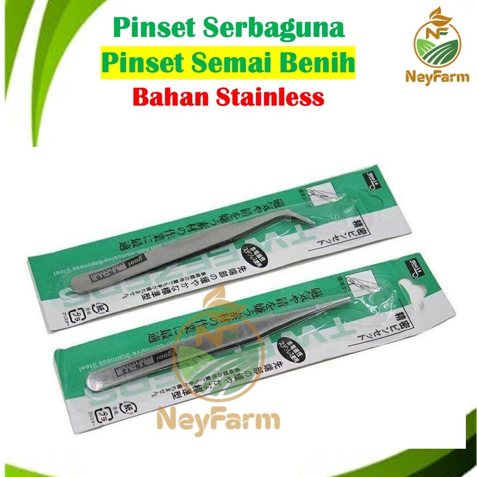 

Pinset Semai Stainless Lurus Bengkok Pinset Semai Benih - Pinset Penjepit Serbaguna