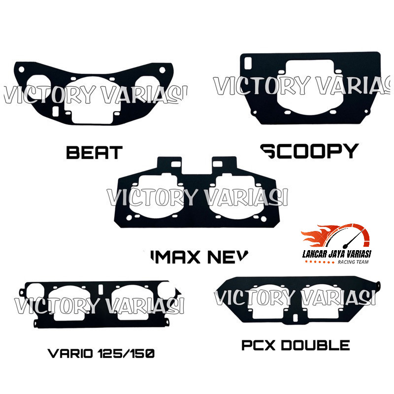 Breket Lampu Biled Projie 2.5 Inch Varian Motor Beat Aerox Nmax Vario 150/125 Scoopy Pcx Adv