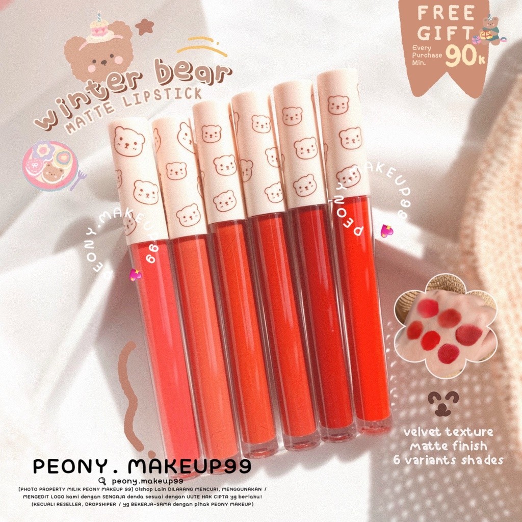 LIPGLOSS KISS BEAUTY BEAR VELVET TOUCH / MATTE LIP GLAZE
