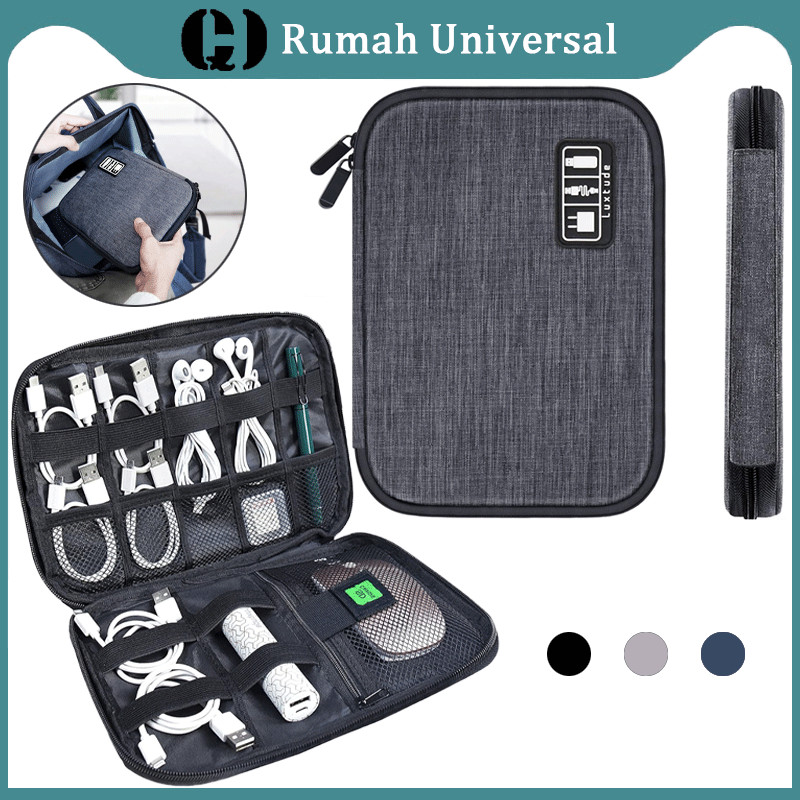 Travel Bag Organizer / Tas Kabel Usb Charger Organizer / Travel Digital Pouch Bag / Charger Travel O