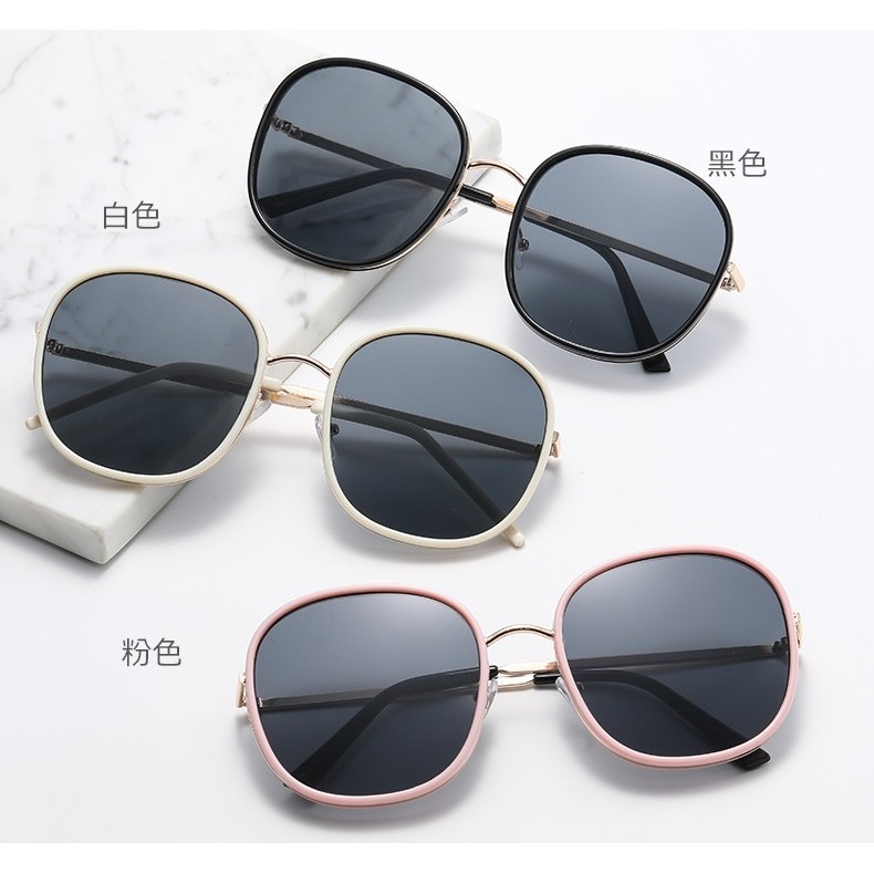 [COD] Kacamata Hitam Frame Kotak Oversize Kacamata Premium Anti UV bulat telur Lensa Besar