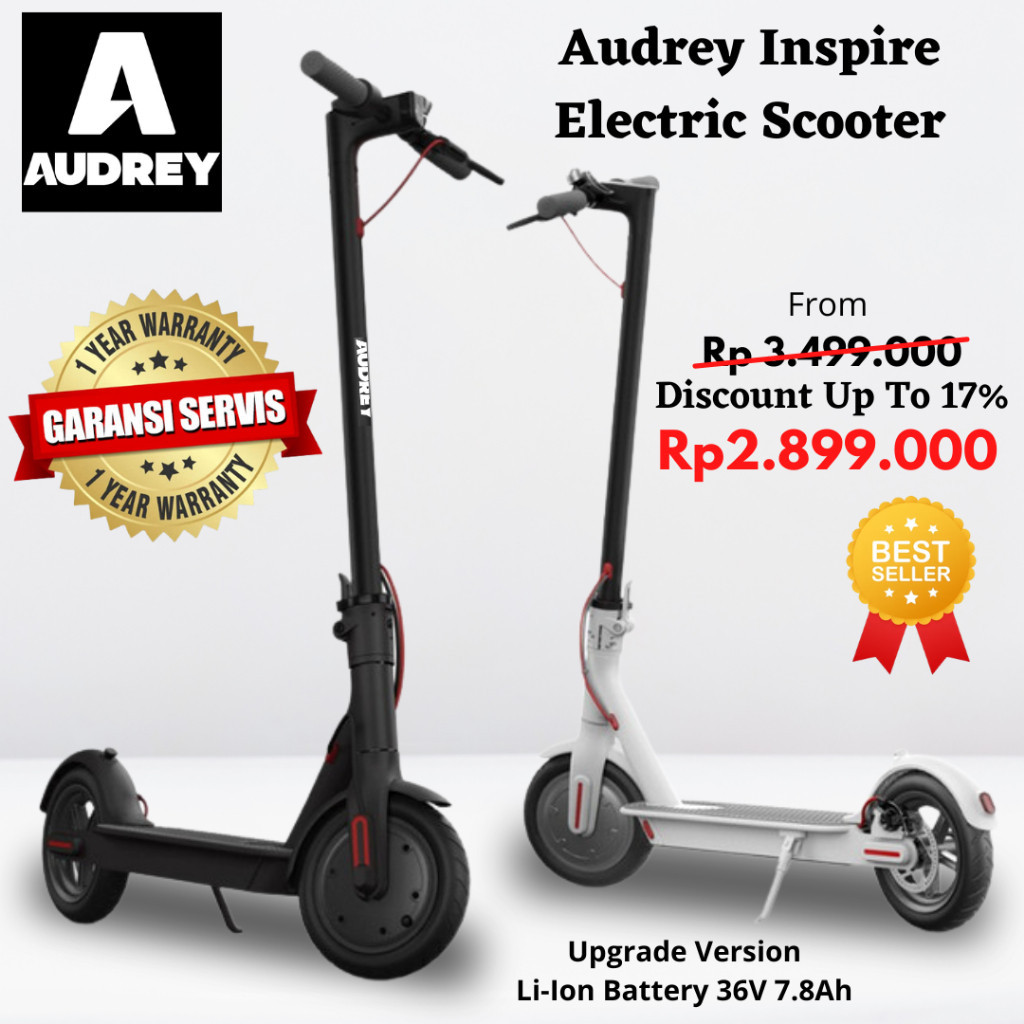 RAMADHAN SALE Audrey Inspire Electric Scooter / Scooter Listrik / Elektrik Skuter / Escooter