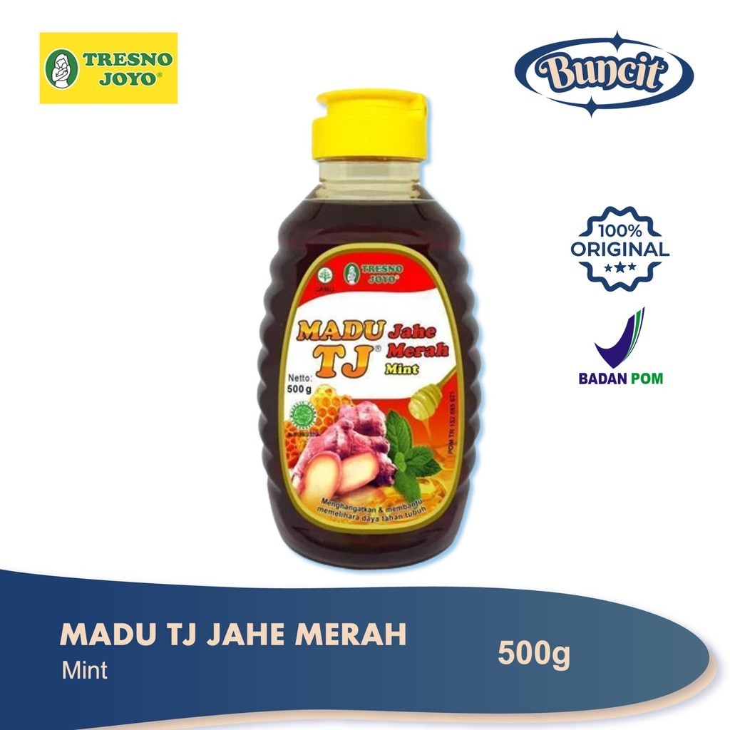 

Madu TJ Jahe Merah Mint 500gr / Madu Murni / Menghangatkan Tubuh / Menjaga Daya Tahan Tubuh