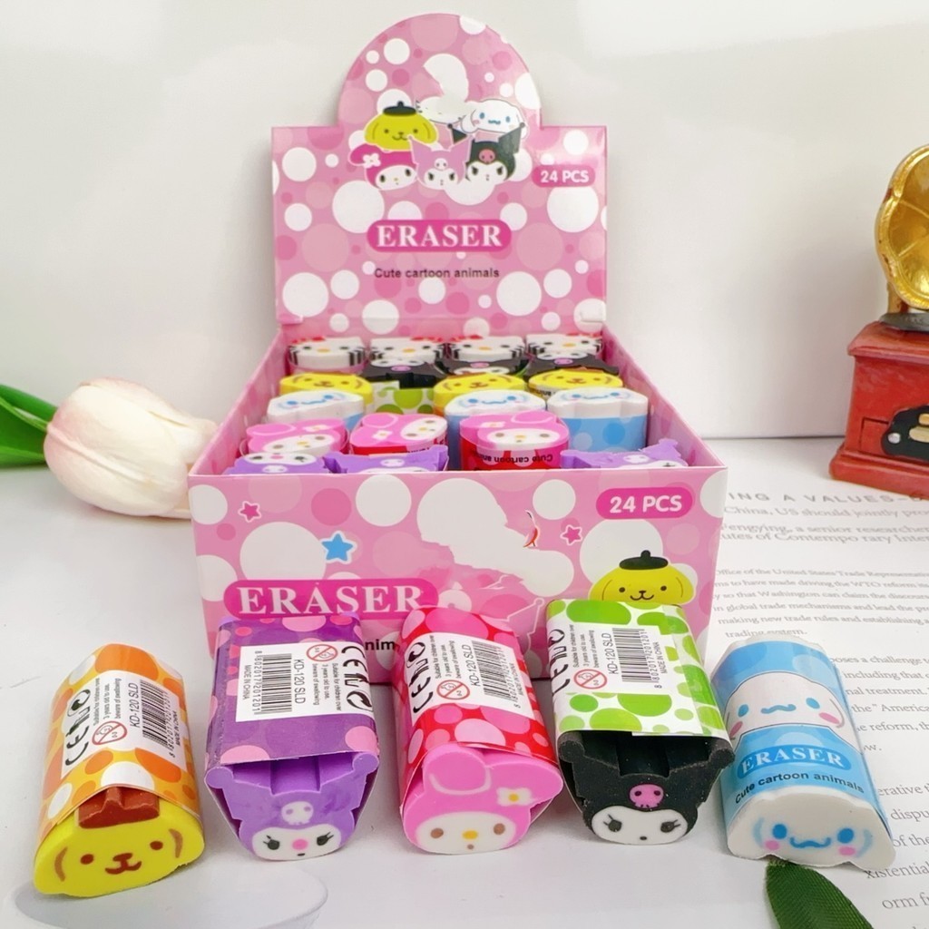 

(STR23) Penghapus Pensil Sanrio Kuromi Cinamorol Melodi Lucu