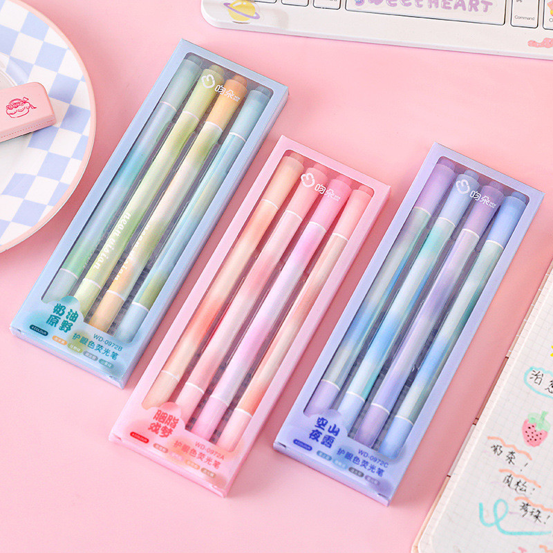

BEST 1 SET ISI 4 STABILO SPIDOL 2IN1 WARNA PASTEL MOTIF TIEDYE GRADASI COLOR PALLETTE AESTHETIC PGS