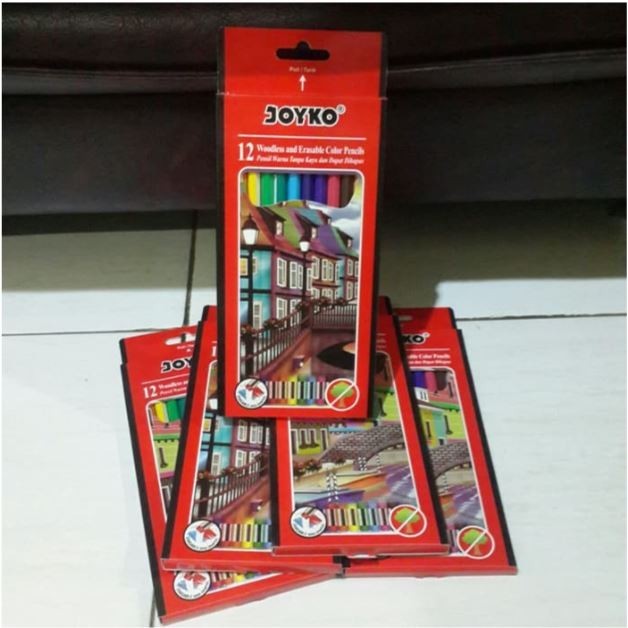 

Joyko Pensil Warna Panjang 12 Warna (Bisa dihapus)