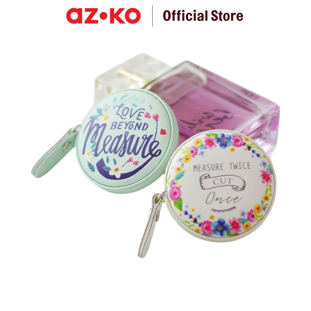 AZKO Meteran Jahit Mini 150 cm Love Beyond Measure - Biru Tape Measure Pita Ukur Jahitan Pengukur Ba