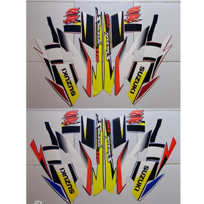 sticker striping motor suzuki smash SR 110 2005