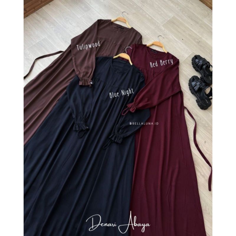 [MEGA FLASH] DENARA ABAYA BELLALUNA/ DENARI ABAYA BELLALUNA/ GAMIS RAYON TWILL/ GAMIS POLOS/ HOMEDRE