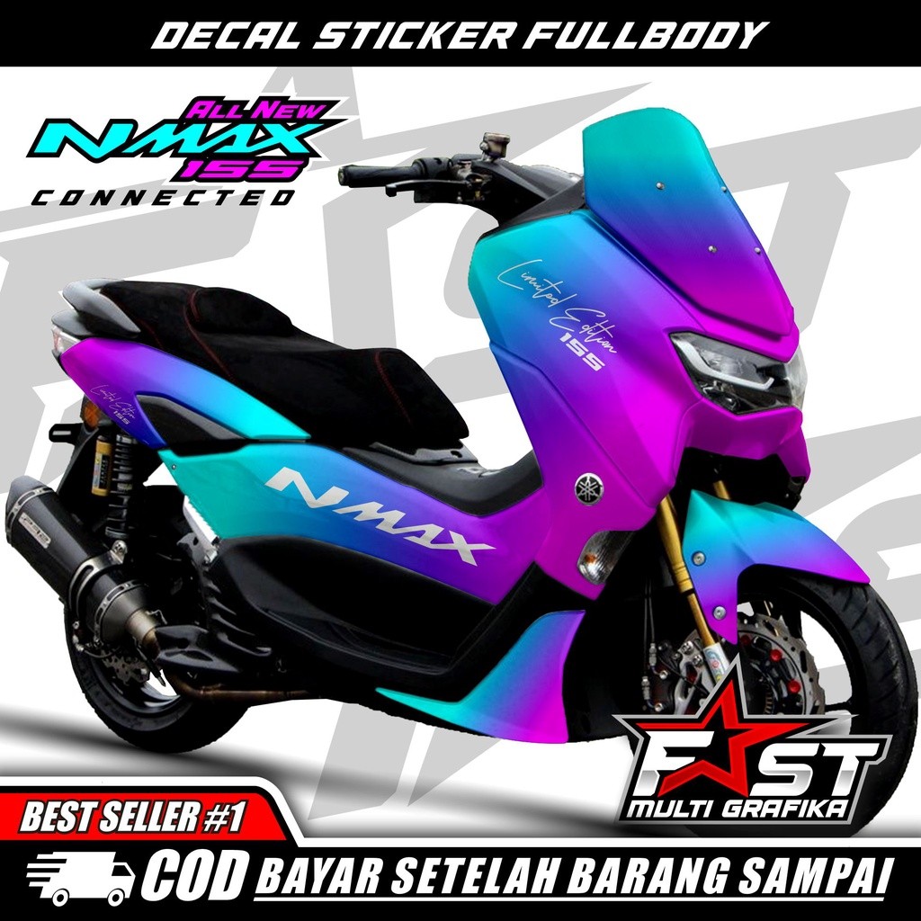 BISA COD Decal Sticker Yamaha Nmax 155 New Fullbody Bunglon Decal stiker nmax new / stiker nmax full