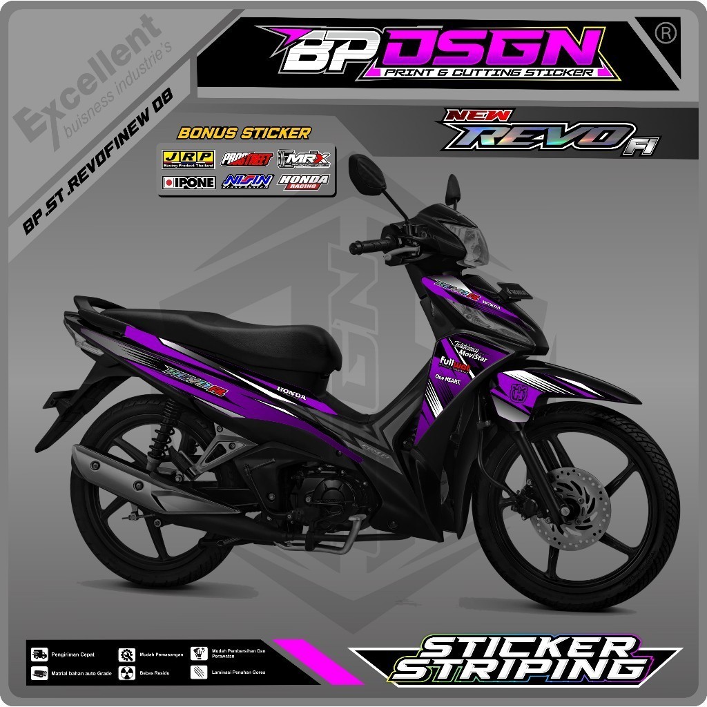 STICKER STRIPING REVO FI NEW / REVO FIT INJEKSI DESAIN RACING LIMITED EDITION - STRIPING MOTOR REVO 