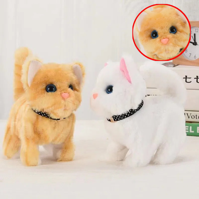 Mainan Boneka Kucing Mainan Boneka Kucing Bergerak Hewan Peliharaan