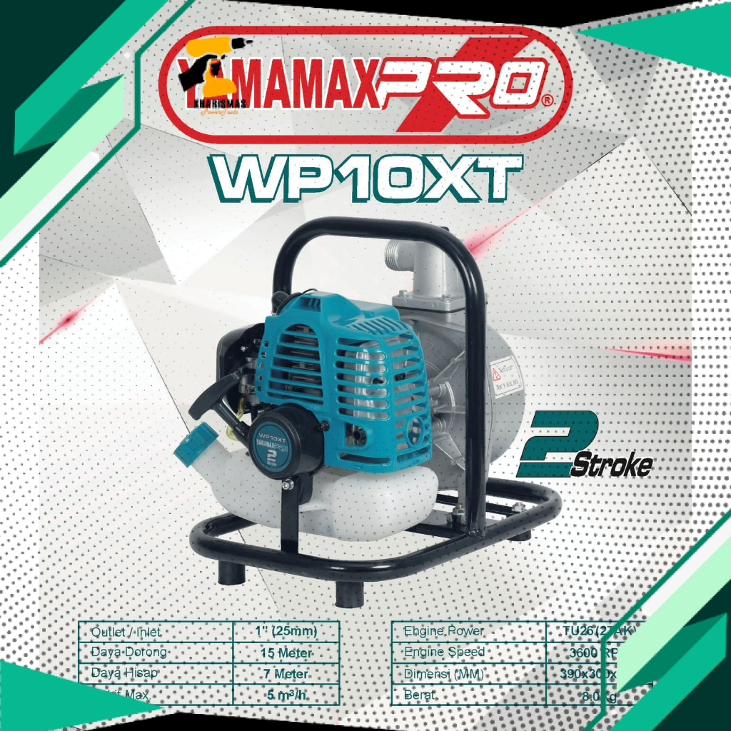 POMPA BENSIN 1 INCH WP 10 XT YAMAMAX PRO | POMPA AIR ALKON 2 TAK UNTUK IRIGASI, SAWAH & KOLAM