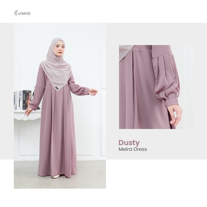 "V.NLN" - SALE Meira Dress New Color - Gamis by Jamise - Dusty, XS