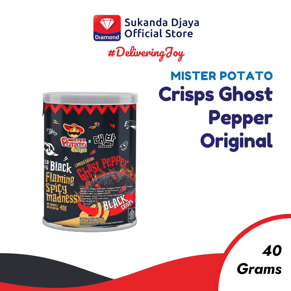 

Mister Potato Crisps Ghost Pepper Original 40 Gr