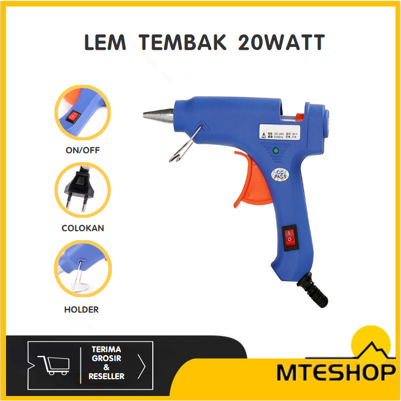 

MTE Lem Tembak / Hot Melt Glue Gun On Off 20watt / Glue Gun Mini