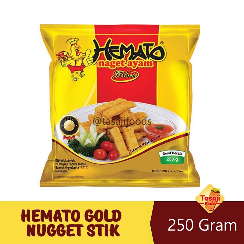 

Hemato Gold Chicken Nugget Stik FROZEN FOOD 250 Gram