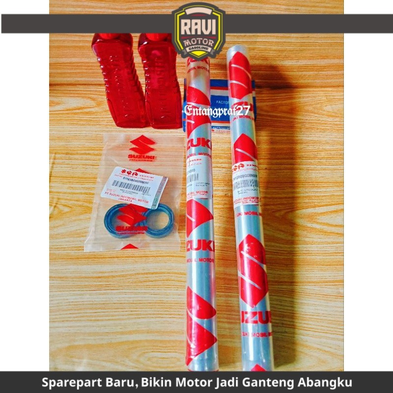 As Shock Sok Depan (Model derat) + Seal shock + Oil Shock Suzuki Smash lama/Smash new/Shogun  110/Sh