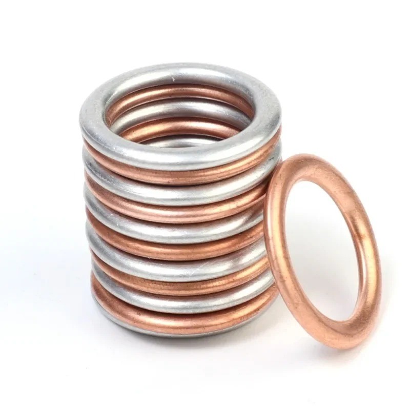 Car Engine Oil Pan Drain Screw Gasket Drainage Bolt Pad Aluminum Sealing Circle Transmission Oil Dra