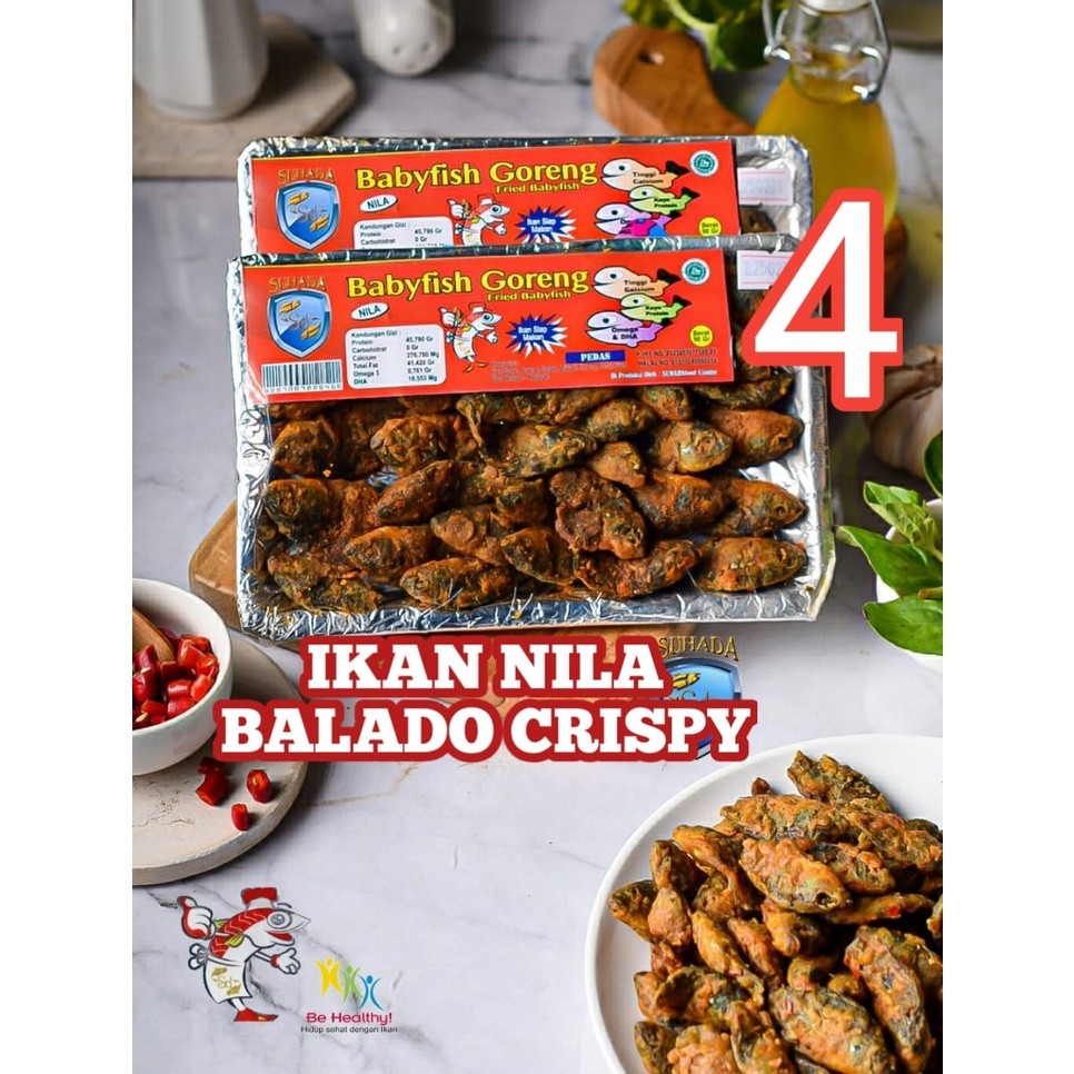 

MAREKI x baby fish crispy no.4 ikan nila balita balado pedas goreng renyah gurih makanan sehat oleh oleh khas Cianjur