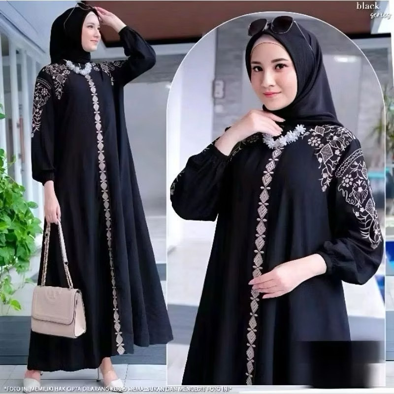 NB46HY GAMIS MUSLIM INAYAH DRESS | GAMIS KONDANGAN REMAJA PREMIUM SUPER KEREN 2024 | GAMIS MURAH TER
