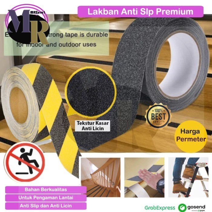 Lakban Sticker Anti Slip Safety Grip Premium Lantai Tangga Stiker Tape