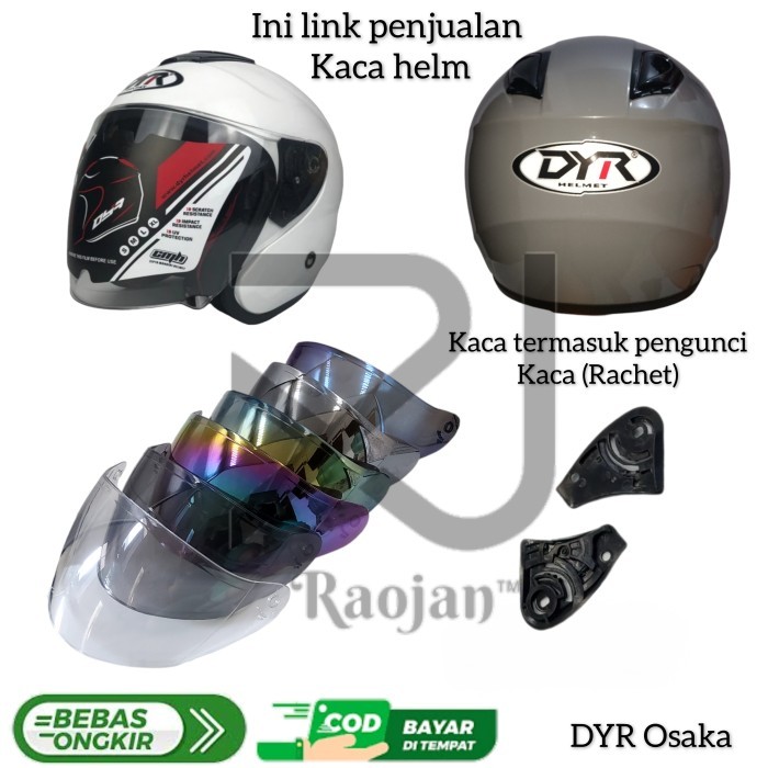 Kaca helm Kyt Dyr Osaka Visor helm Dyr Osaka Rachet