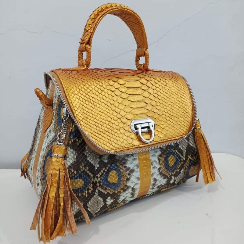Tas Kulit Ular Piton Asli Wanita TAS ELVIE KULIT PHYTON ORIGINAL