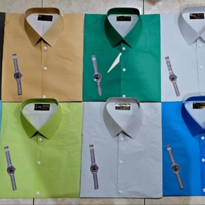 Baju Kertas Pria Kemeja Polos Set Celana Jam Tangan Sembahyang Leluhur