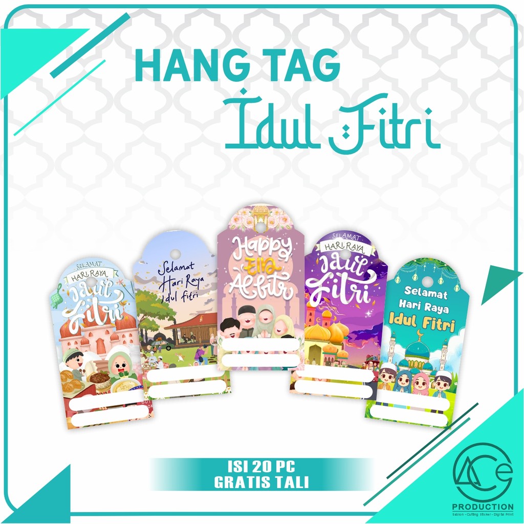 

HANG TAG BINGKISAN LEBARAN HANG TAG IDUL FITRI IED FITRI