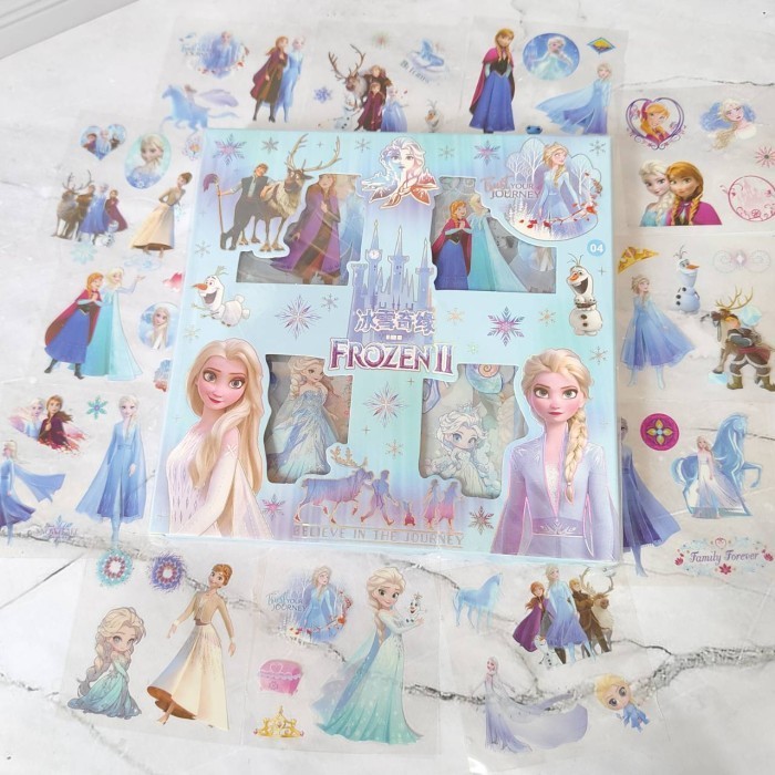 

Stiker 2D 100 Lembar Sticker Frozen Kartun Lucu Anti Air