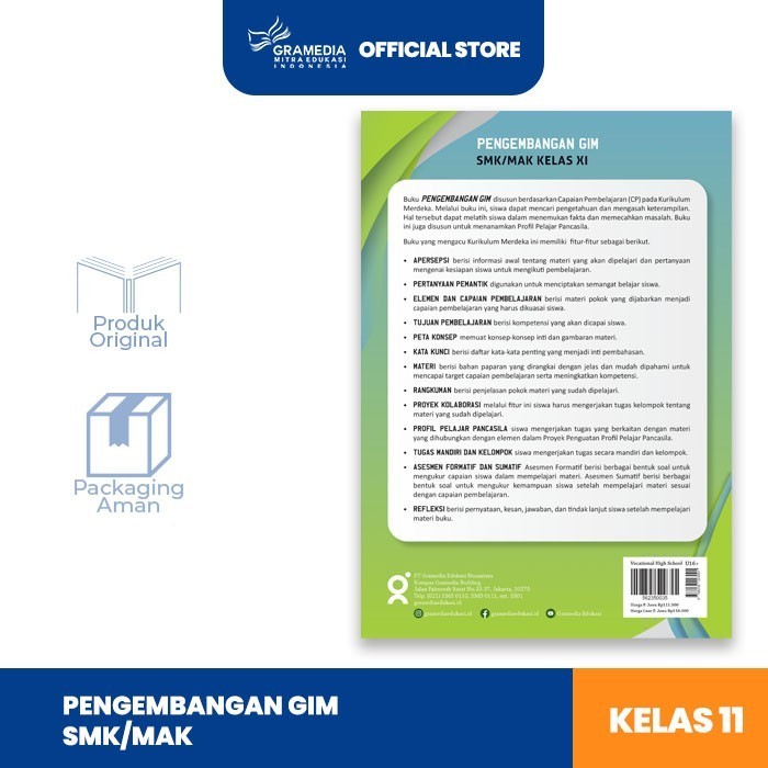 

Buku Pengembangan Gim kelas 11 SMK/MAK - Kurikulum Merdeka