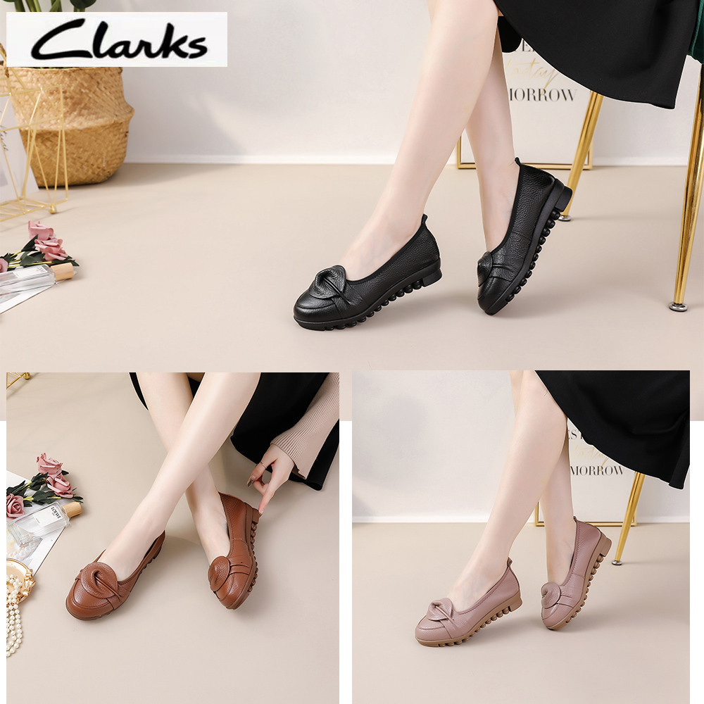 Sepatu Clarks new Sepatu  pita woman  clarks wanita kulit asli  Wanita melati