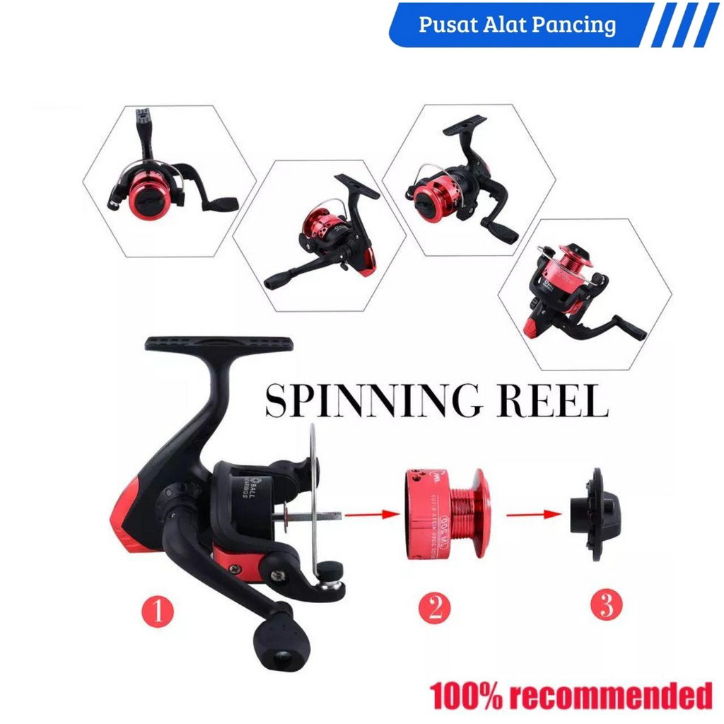 CUCI GUDANG PUSAT ALAT PANCING - REEL PANCING BH200 GULUNGAN PUTAR RELL RILL PANCING KATROL KEREKAN