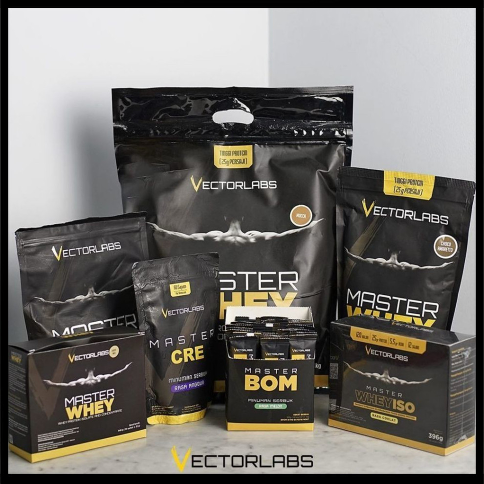 Vectorlabs Master Mass 12 lbs 5400 gram Susu Whey Protein Gainer Penambah Berat Badan Mastermass Vec