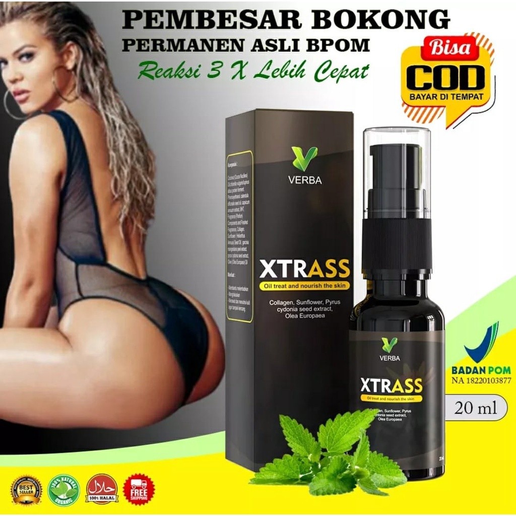OBAT PEMBESAR PANTAT BOKONG PRIA WANITA XTRASS OIL ASLI ORIGINAL HASIL PERMANEN
